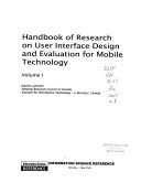 Handbook of Research on User Interface Design and Evaluation for Mobile Technology