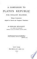 A Companion To Plato S Republic For English Readers