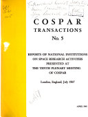 COSPAR Transactions Book