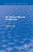 Read Pdf An Andrew Marvell Companion (Routledge Revivals)