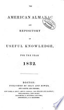 The American Almanac and Repository of Useful Knowledge for the Year    
