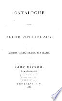 Catalogue of the Mercantile Library of Brooklyn  D M