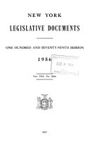 New York Legislative Documents Book