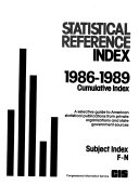 Statistical Reference Index Cumulative Index