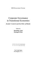 Corporate Governance in Transitional Economies