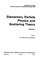 Elementary Particle Physics and Scattering Theory Book