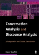 Conversation Analysis and Discourse Analysis