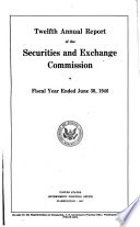 Annual Report Of The Securities And Exchange Commission