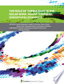 The Role of Turbulence in the Solar Wind  Magnetosphere  Ionosphere Dynamics Book