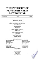 The University of New South Wales Law Journal