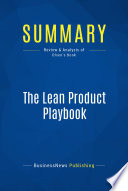 Summary  The Lean Product Playbook