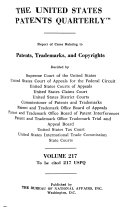 The United States Patents Quarterly