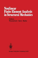 Nonlinear Finite Element Analysis In Structural Mechanics