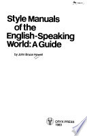 Style Manuals of the English-speaking World