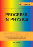 Progress in Physics  vol  3 2012