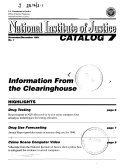 National Institute of Justice Catalog