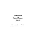 World Bank Research Program