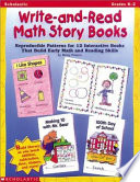 Write And Read Math Story Books Book