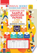 Oswaal Karnataka PUE Sample Question Papers II PUC Class 12 Business Studies Book &lpar;For 2021 Exam&rpar;
