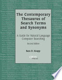 The Contemporary Thesaurus of Search Terms and Synonyms Book