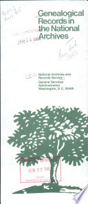 Genealogical Records in the National Archives Book