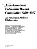 American Book Publishing Record Cumulative, 1950-1977