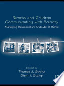 Parents and Children Communicating with Society Book