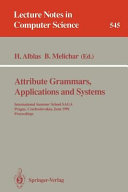 Attribute Grammars, Applications and Systems