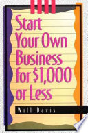 Start Your Own Business for  1 000 Or Less