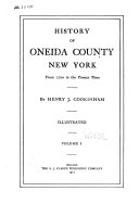 History of Oneida County, New York