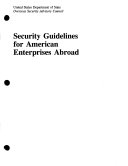 Security Guidelines for American Enterprises Abroad