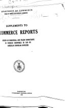 Supplements to Commerce Reports