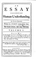 An Essay concerning Human Understanding ... The tenth edition, with large additions, etc. MS. notes