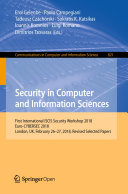 Security in Computer and Information Sciences