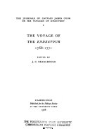The Journals of Captain James Cook on His Voyages of Discovery ...: The voyage of the Endeavor, 1768-1771