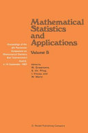 Mathematical Statistics and Applications Book