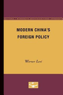 Modern China's Foreign Policy