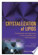 Crystallization of Lipids Book