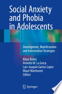 Social Anxiety and Phobia in Adolescents Book