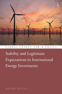 Stability and Legitimate Expectations in International Energy Investments Pdf/ePub eBook