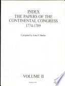 Index  The Papers of the Continental Congress  1774 1789