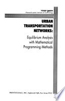 Urban Transportation Networks PDF Book By Yosef Sheffi