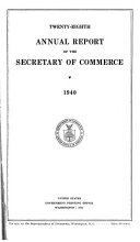 The Annual Report of the Secretary of Commerce