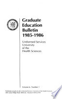Graduate Education Bulletin