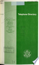 Telephone Directory - Department of State, Agency for International Development, Arms Control and Disarmament Agency, Overseas Private Investment Corporation