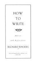 cover img of How to Write
