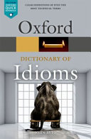 Book cover of Oxford dictionary of idioms
