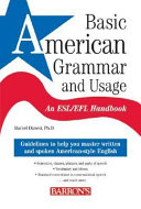 Book cover of Basic American grammar and usage : an ESL/EFL handbook