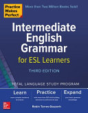 Book cover of Intermediate English grammar for ESL learners