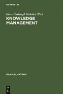 Copertina  Knowledge management